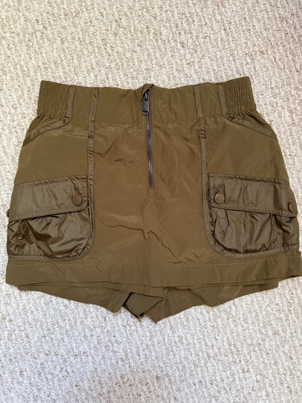 FP Movement by Free People Olive Green Utility Skort
